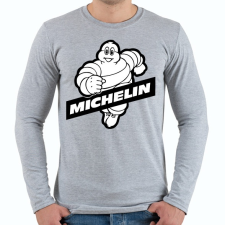 PRINTFASHION Michelin - Férfi hosszú ujjú póló - Sport szürke férfi póló