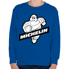 PRINTFASHION Michelin - Gyerek pulóver - Királykék