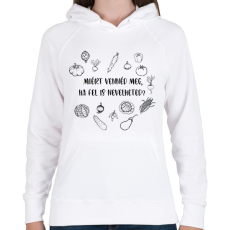 PRINTFASHION Miért vennéd meg - kertészkedés - Női kapucnis pulóver - Fehér