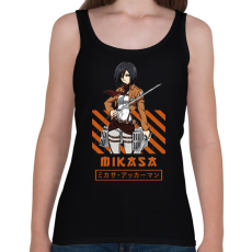 PRINTFASHION Mikasa - Női atléta - Fekete