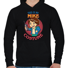 PRINTFASHION Mike costume - Férfi kapucnis pulóver - Fekete