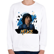 PRINTFASHION Mike - Stranger Things - Gyerek pulóver - Fehér gyerek pulóver, kardigán