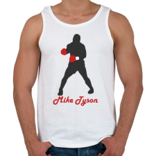 PRINTFASHION Mike Tyson - Férfi atléta - Fehér atléta, trikó