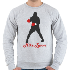 PRINTFASHION Mike Tyson - Férfi pulóver - Sport szürke