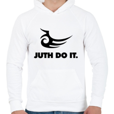 PRINTFASHION Mike Tyson Tattoo - Férfi kapucnis pulóver - Fehér