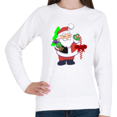 PRINTFASHION Mikulás apa - Női pulóver - Fehér