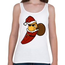 PRINTFASHION Mikulás banán - Női atléta - Fehér női trikó