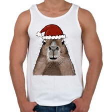 PRINTFASHION Mikulás Capybara - Férfi atléta - Fehér atléta, trikó