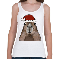 PRINTFASHION Mikulás Capybara - Női atléta - Fehér