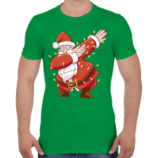 PRINTFASHION Mikulás dab - Férfi póló - Zöld férfi póló