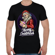 PRINTFASHION mikulás - Férfi póló - Fekete
