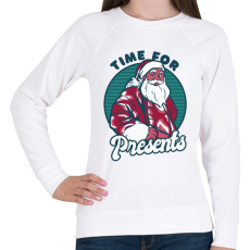 PRINTFASHION Mikulás - ideje ajándékozni - Női pulóver - Fehér