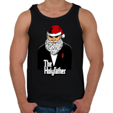 PRINTFASHION Mikulás keresztapa - Férfi atléta - Fekete atléta, trikó