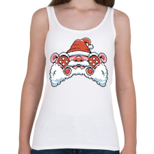 PRINTFASHION Mikulás kontroller - Női atléta - Fehér női trikó