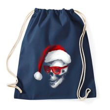 PRINTFASHION Mikulás koponya - Sportzsák, Tornazsák - Sötétkék tornazsák