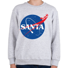 PRINTFASHION Mikulás NASA - Gyerek pulóver - Sport szürke