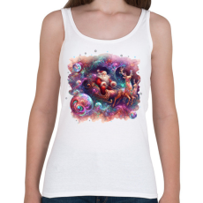 PRINTFASHION Mikulás - Női atléta - Fehér