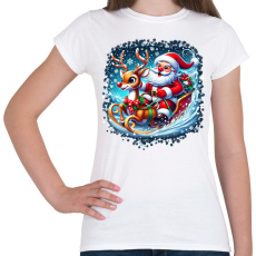 PRINTFASHION Mikulás - Női póló - Fehér