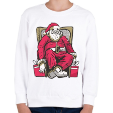 PRINTFASHION Mikulás pihen - Gyerek pulóver - Fehér gyerek pulóver, kardigán