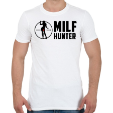 PRINTFASHION Milf hunter - Férfi póló - Fehér férfi póló