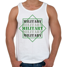 PRINTFASHION Military - Férfi atléta - Fehér