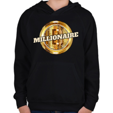 PRINTFASHION MILLIONAIRE - Gyerek kapucnis pulóver - Fekete