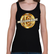 PRINTFASHION MILLIONAIRE - Női atléta - Fekete női trikó