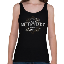 PRINTFASHION Millionare - Női atléta - Fekete női trikó
