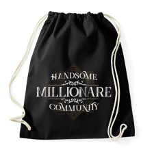 PRINTFASHION Millionare - Sportzsák, Tornazsák - Fekete tornazsák