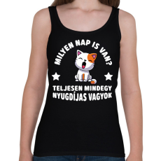 PRINTFASHION Milyen nap is van? - Női atléta - Fekete