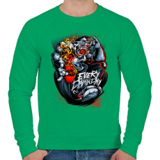 PRINTFASHION Minden átkozott nap - Férfi pulóver - Zöld
