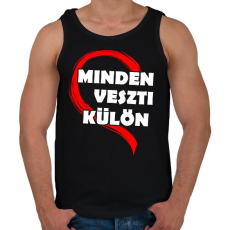 PRINTFASHION Minden értelmét veszti! - Férfi atléta - Fekete