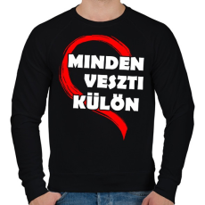 PRINTFASHION Minden értelmét veszti! - Férfi pulóver - Fekete