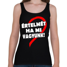 PRINTFASHION Minden értelmét veszti - Női atléta - Fekete
