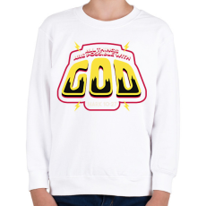 PRINTFASHION Minden lehetséges Istennel - Gyerek pulóver - Fehér