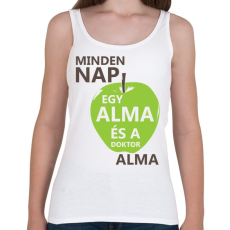 PRINTFASHION minden-nap-egy-alma-brown-green - Női atléta - Fehér