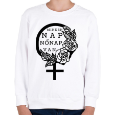 PRINTFASHION Minden nap - Gyerek pulóver - Fehér gyerek pulóver, kardigán