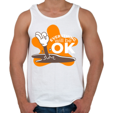 PRINTFASHION Minden rendben - Férfi atléta - Fehér