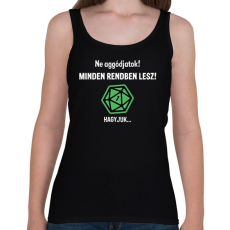 PRINTFASHION Minden rendben lesz! - Női atléta - Fekete