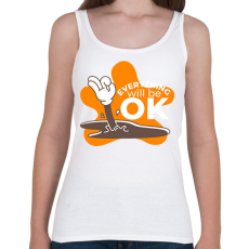 PRINTFASHION Minden rendben - Női atléta - Fehér