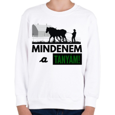PRINTFASHION MINDENEM A TANYÁM - Gyerek pulóver - Fehér gyerek póló