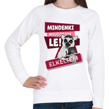 PRINTFASHION Mindenki nyugodjon le elkeltem - Női pulóver - Fehér női pulóver, kardigán