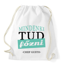 PRINTFASHION Mindenki tud főzni - idézet - Sportzsák, Tornazsák - Fehér tornazsák