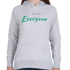 PRINTFASHION Mindenkit utalok - Női kapucnis pulóver - Sport szürke