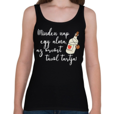 PRINTFASHION Mindennap egy alma - Női atléta - Fekete