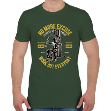 PRINTFASHION Mindennapi edzés - Férfi póló - Katonazöld férfi póló