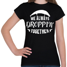 PRINTFASHION Mindig együtt ugrunk! - Női póló - Fekete