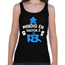 PRINTFASHION Mindig én vagyok a kék - Női atléta - Fekete