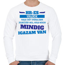 PRINTFASHION Mindig igazam van - HR - Férfi pulóver - Fehér férfi pulóver, kardigán