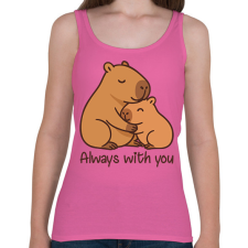 PRINTFASHION Mindig veled - Női atléta - Rózsaszín női trikó